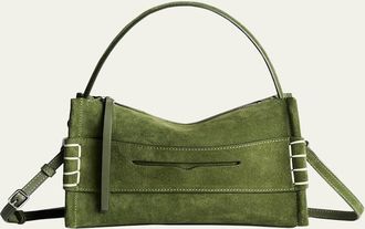 J.W.Anderson Loafer Small Suede Penny Keeper Top-Handle Bag