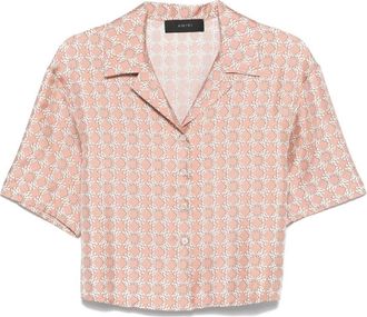 Amiri Abstract Print Shirt - Womens - Silk