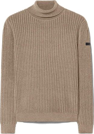 Roberto Ricci Design Rrd, Truien & Vesten, Heren, Beige, L, Ribbed Turtleneck
