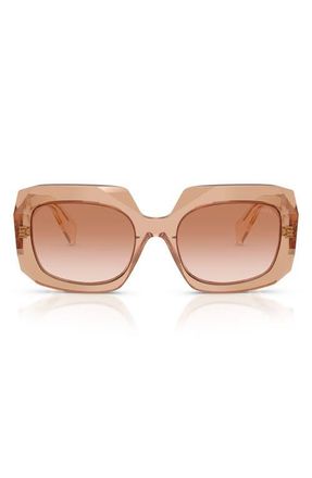 Prada 54mm Square Sunglasses in Chocolate /Brown Gradient at Nordstrom