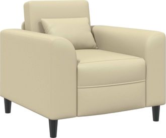 vidaXL Sill&oacute;n Crema Cuero Sint&eacute;tico Vidaxl