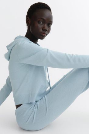 H&M Knitted Yoga Pants in Light Blue at Nordstrom, Size Xx-Large
