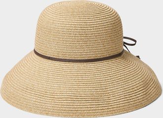 Canadian Hat Womens Cuff and bow straw cloche