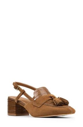 Donald J Pliner Tassel Slingback Pump in Saddle at Nordstrom Rack, Size 7.5