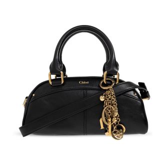 Chlo&eacute; Handbags, female, Black, Size: ONE SIZE Bowling Small Handbag