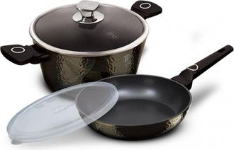 Berlinger Haus Juego De Olla Y Sart&eacute;n 24cm Berlinger Haus Primal Gloss Bh-6074