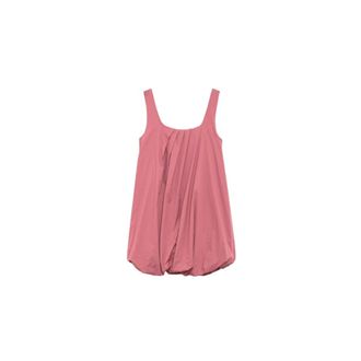 Alpha Studio Short Dresses, female, Pink, Size: XS Balloon Poplin Dress
