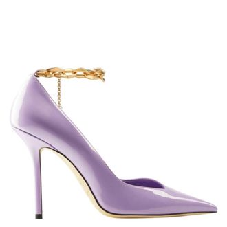 Jimmy Choo London Diamond Talura Patent Leather Pumps, Brand Size 39.5 ( US Size 9.5 )