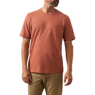 Faherty Sunwashed Pocket T-Shirt in Dusty Sienna at Nordstrom Rack, Size Xx-Large