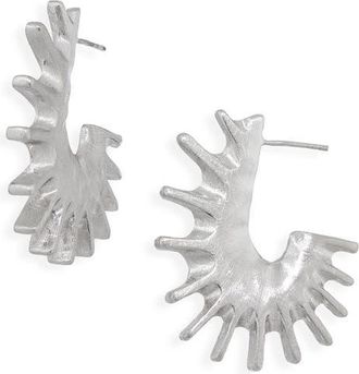 Jacquemus Hippocampe Hoop Earrings in Silver 980 at Nordstrom