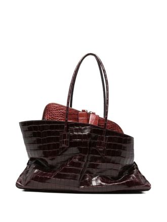 The Attico Red La Passeggiata Medium Tote