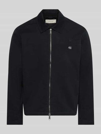 Calvin Klein Jeans Regular Fit Hemdjacke aus reiner Baumwolle in Black, Gr&ouml;&szlig;e XXL