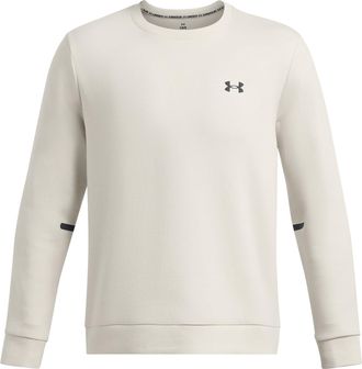 Under Armour Mens Ua Unstoppable Fleece Crew Eu Sweatshirt Sum White/black XXL