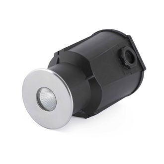 Netlighting Taro LED Recessed Outdoor Ground Light Matt Nickel IP67 in Grey