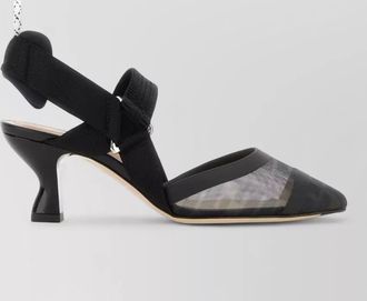 Fendi mesh fabric colibr&igrave; pumps pointed toe