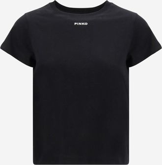 Pinko Pinko Basic Baumwoll-T-Shirt mit Logo