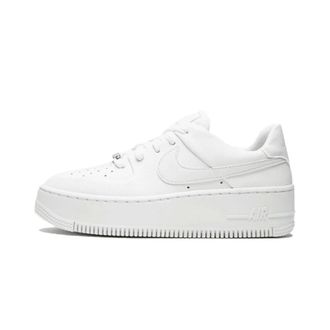 Nike Fitness, Dames, Wit, 42 1/2 EU, Leer, Air Force 1 Sage Low