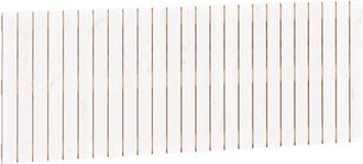 vidaXL Cabecero De Cama Pared Madera Maciza Pino Blanco 159,5x3x60 Cm Vidaxl