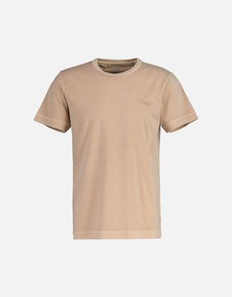 GANT Mens Sunfaded Short Sleeves T-Shirt - Cream - Size: 48