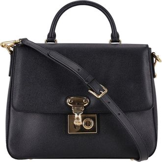 Dolce & Gabbana Black Leather Miss Linda Bag (Authentic Pre-Loved)
