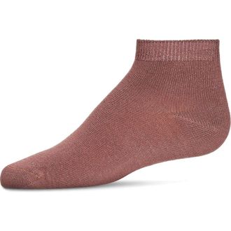 MeMoi Basic Silky-Soft Gauge Ankle Sock in Deep Mauve at Nordstrom, Size 6-12M
