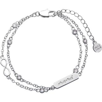 Alex and Ani Mam&aacute; Infinity Adjustable Chain Bracelet in Silver at Nordstrom