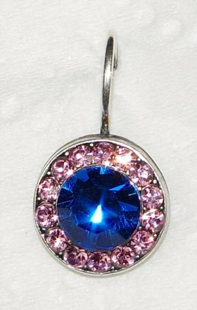 Mariana Womens Kiss From A Rose Sophia Earrings In Blue/ Pink