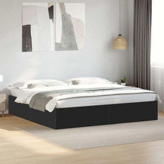 vidaXL Giroletto Nero 200x200 cm in Legno Multistrato - Vidaxl