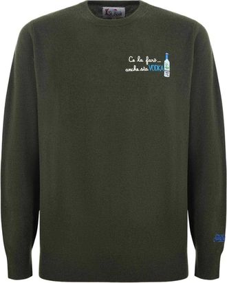 MC2 Saint Barth Heron Light Embry Sweatshirt - Heren - Ronde hals truien - Groen - M - Truien & Vesten
