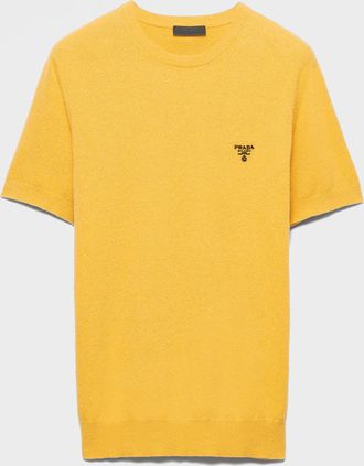 Prada Short-sleeved cotton sweater