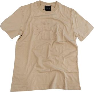 Ga&euml;lle Paris Logo T-Shirt - Heren - T-shirts - Beige - L - Katoen - Tops