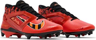 Nike Alpha MenacePro FQ3984-600 Mens Red Molded Football Cleats RHS8420