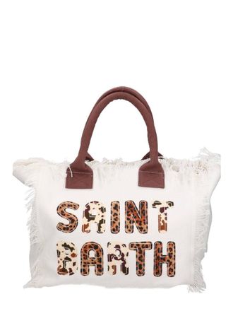 MC2 Saint Barth Rectangular Tote Bag with Frayed Edges