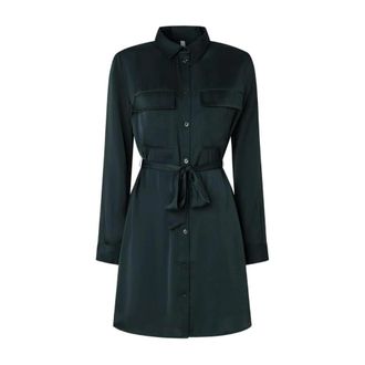 Pepe Jeans London Jassen, Dames, Groen, S, Belted Coats