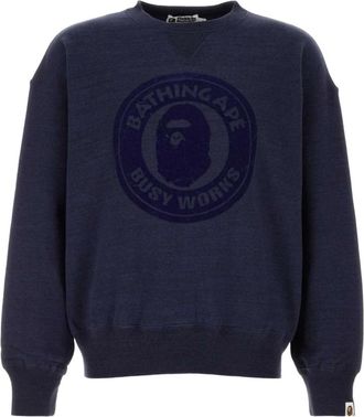 A Bathing Ape Oversize Sweatshirt - Heren - Sweatshirts - Blauw - XL - Katoen - Hoodies & sweatvesten