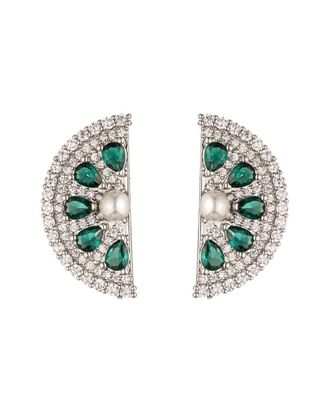 Eyecandy LA Eye Candy La The Luxe Collection Cz Lime Slice Studs