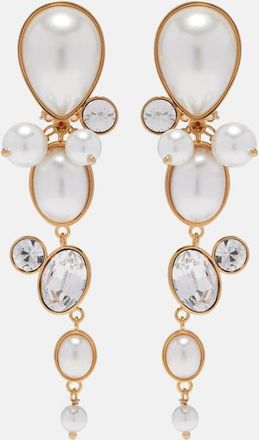 Oscar De La Renta Pendientes de clip adornados