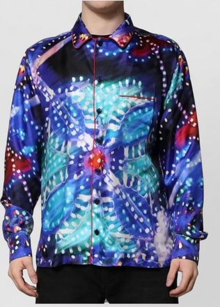 Dolce & Gabbana silk printed long-sleeve shirt