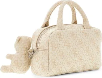 Guess Terry Cloth Crossbody Bag in Beige at Nordstrom