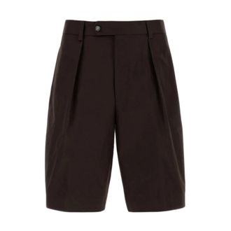 HUGO BOSS Korte Broeken, Heren, Bruin, M, Katoen, Bermuda van Katoen