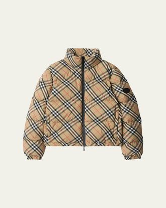Burberry Ambleside Check Puffer Jacket
