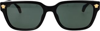 Versace Square Zonnebril - Heren - Zonnebrillen - Zwart - 56 MM - Accessoires