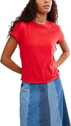 Free People Nova T-Shirt in High Risk Red at Nordstrom, Size X-Small
