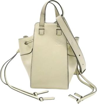 Loewe Pre-owned Hammock Handbag - Dames - Vintage Tas - Beige - ONE Size - Leer - Vintage