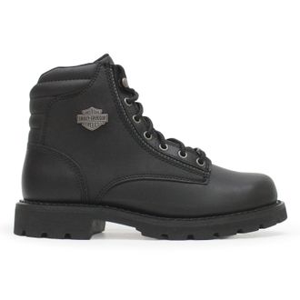 Harley-Davidson Harley Davidson Clarkson Full Grain Leather Mens Ankle Boots - Black - Size:UK 11