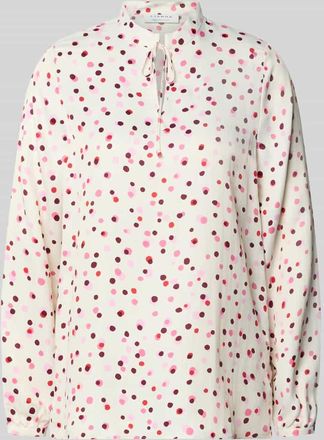 Eterna Regular Fit Bluse aus reiner Viskose mit Schl&uuml;sselloch-Ausschnitt in Rot, Gr&ouml;&szlig;e 36