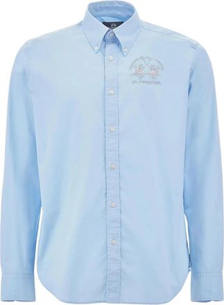 La Martina Casual Shirt - Heren - Casual Overhemden - Blauw - S - Overhemden