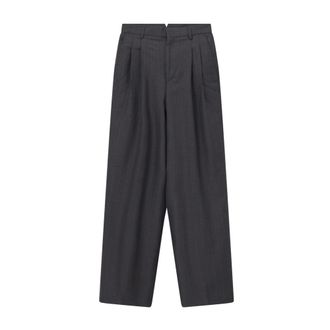 Ami Pantaloni a gamba larga - - Trousers - Donna - Grigio - XS