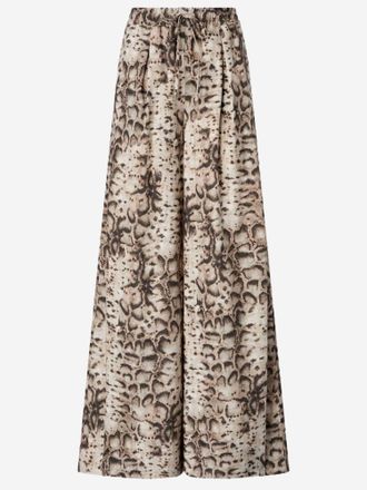 Pinko Pinko katoenen broek met dierenprint