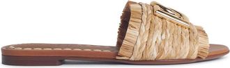 Dolce & Gabbana Beige Raffia Braid Slipper